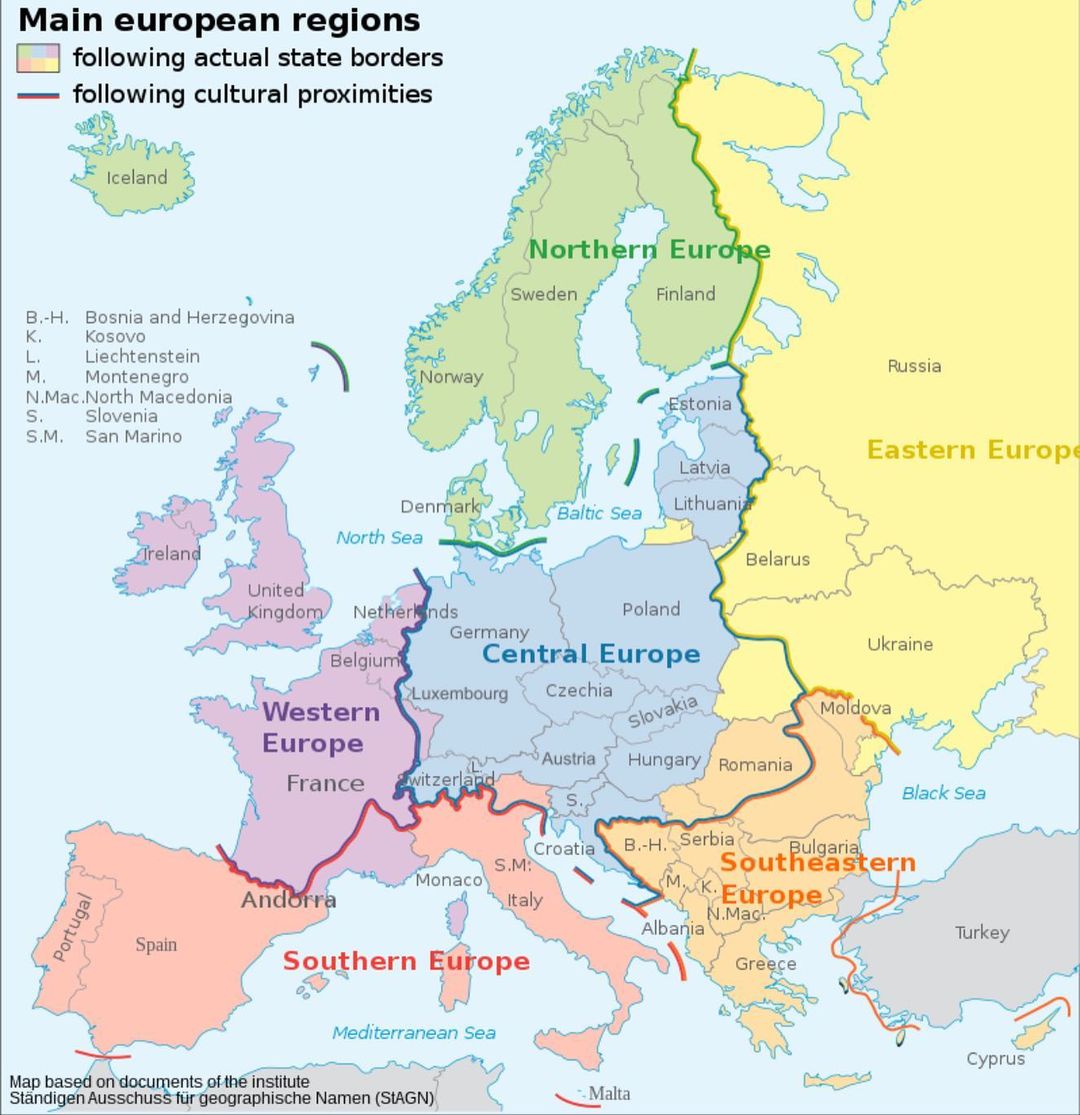 Cultural Regions of Europe